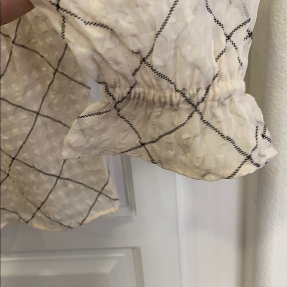 LOFT Plaid Ruffle Blouse - Picture 4 of 7